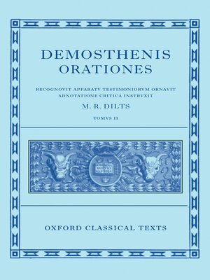 cover image of Demosthenis Orationes